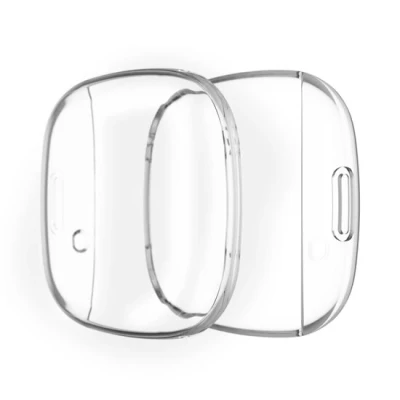 Afbeelding van Fitbit Versa 3 / Sense Soft TPU case (volledig beschermd) Transparant