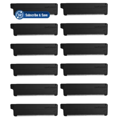 Afbeelding van bakBlade Rug Scheren mesjes Set van 12 Vervangende voor Back Shaver