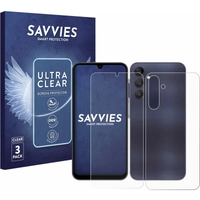 Afbeelding van Savvies Screenprotector voor Samsung Galaxy A25 5G (Voor+Achter) Folie Beschermfolie transparant (6 Stuks)