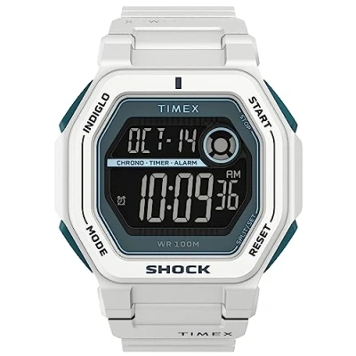 Afbeelding van Timex Digitaal herenhorloge met kunststof band Command Encounter, wit, armband