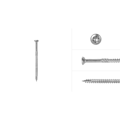 Afbeelding van Tuinschroeven RVS 410 4 x 60 mm Torx 20 met snijpunt Doos 200 Stuks