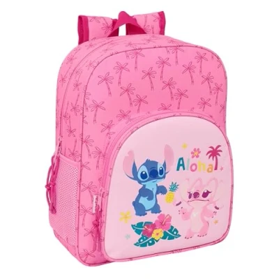 Afbeelding van Schoolrugzak Lilo &amp; Stitch Chill Roze 32 x 38 12 cm