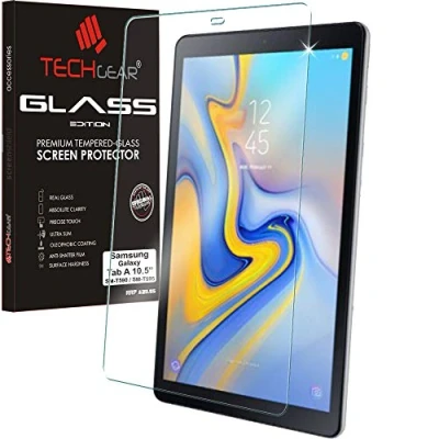 Afbeelding van TECHGEAR Anti Glare Screen Protector Compatibel met Samsung Galaxy Tab A 10.5&quot; (SM T590 Serie) MATTE GLASS Edition Echt Gehard Glas Guard Cover