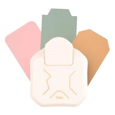 Afbeelding van Vaessen Creative 2137 093 3 in 1 hoekpons, stans, decoratief, scrapbook accessoires, stansen voor doe het zelfprojecten, scrapbooking, papercraft en kaarten knutselen, gelegeerd staal, aluminium