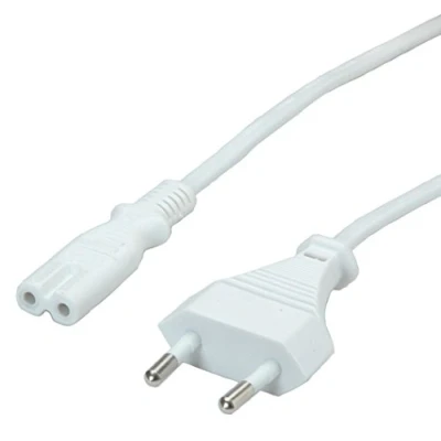 Afbeelding van VALUE netsnoer Euro flat plug naar C7, 2 polig, wit, 1,8 m