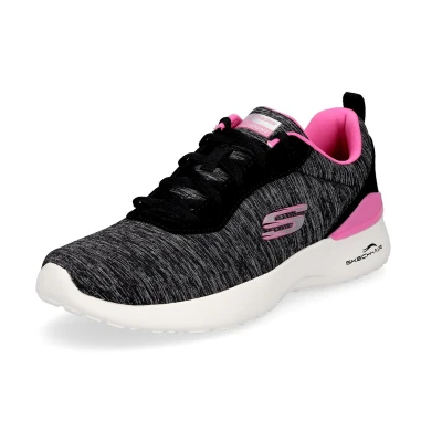 Afbeelding van Skechers dames sneaker Paradise Waves zwart roze