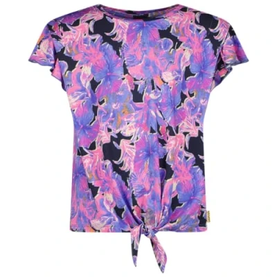 Afbeelding van Vingino T shirt met all over print paars/donkerblauw