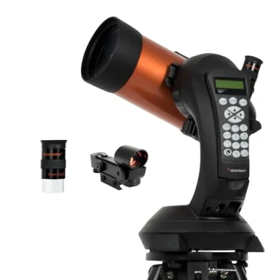 Afbeelding van Celestron 11049 NexStar 4SE Geautomatiseerde Maksutov Cassegrain telescoop met volledig automatische montering, SkyAlign technologie en XLT coating, Zwart/oranje