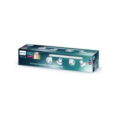 Afbeelding van Philips Bukko Opbouwspot LED SceneSwitch Wit 4 x 17,2W 1720 lumen