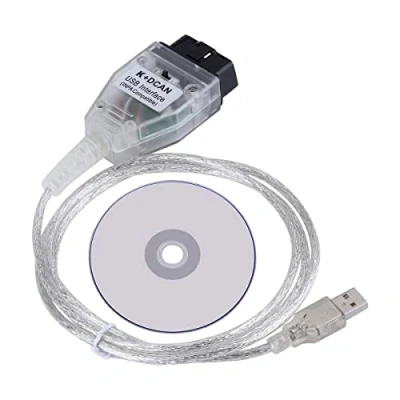 Afbeelding van Goldplay K+DCAN Ediabas codering interface kabel schakelaar FT232RQ OBDII voor R56 E87 E93 E70 van 1996 tot 2008