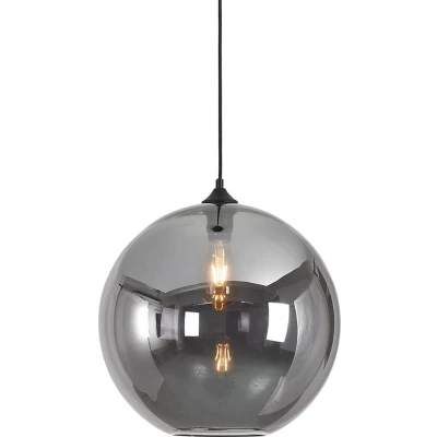 Afbeelding van Artdelight Hanglamp Marino Ø 40 cm rook glas zwart