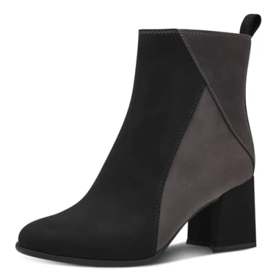 Afbeelding van Marco Tozzi Dames Bootie Zip+Slip 2 25385 43 Modelaarzen, Black Comb, 39 EU, Com., EU