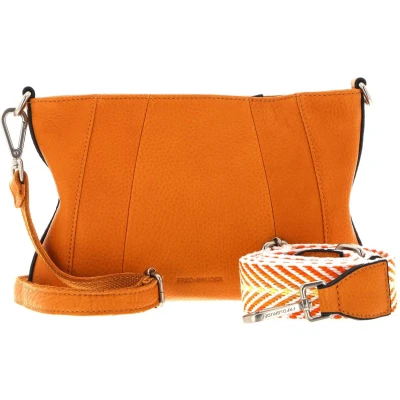 Afbeelding van FREDsBRUDER Leren Schoudertas Brevion Crossbody Melon Oranje