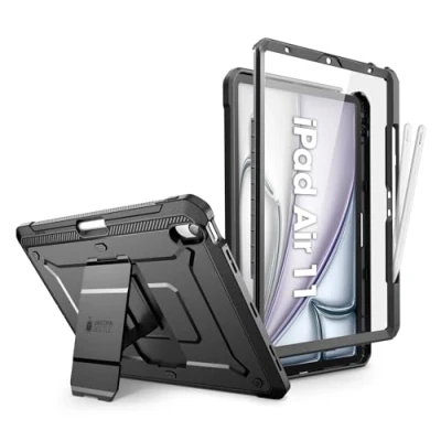 Afbeelding van Supcase hoes met screen protector geschikt voor iPad Air 6 / 5 4 11 inch en 10.9 Zwart