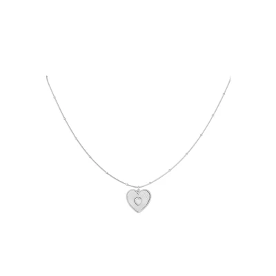 Afbeelding van Ketting Hart Valentijn Zilver Liefde Stainless Steel