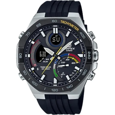 Afbeelding van Casio Edifice ECB 950MP 1AEF Solar LCD horloge ZilverkleurZwart