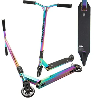 Afbeelding van Raven Professionele Skate Stuntstep Stadsstep/Freestyle City Street Scooter Abec 9 Kogellagers Ultra High Performance Aluminium HS9000 Evolution Pro (Neochrome)