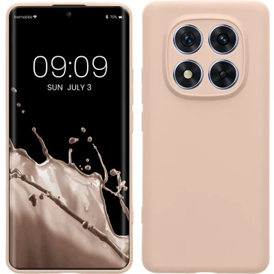 Afbeelding van kwmobile telefoonhoesje geschikt voor Xiaomi Redmi Note 14 Pro 5G / Poco X7 Hoesje smartphone Precisie camera uitsnede In kokosmelk