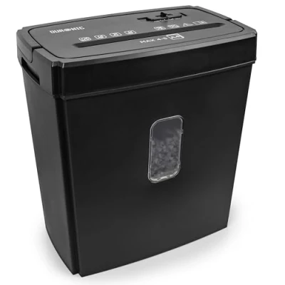 Afbeelding van Duronic PS657 Papierversnipperaar 5 A4 vellen gevouwen 15 L Opvangbak 170 Watt Crosscut P2 shredder voor gegevensbescherming hakmolen thuis kantoor automatisch aan en uit cross cut