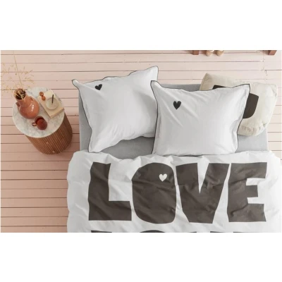 Afbeelding van Dekbedovertrek VT Wonen Bold Love Naturel Katoen 200 x / 220 cm 2 Persoons