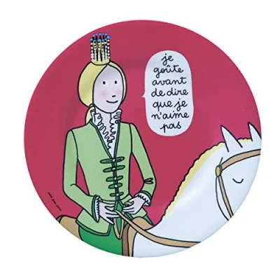 Afbeelding van Petit Jour Paris Dessertbord prinses &quot;je goûte Avant&quot; Perfect voor het dessert! Meerkleurig, PC963P
