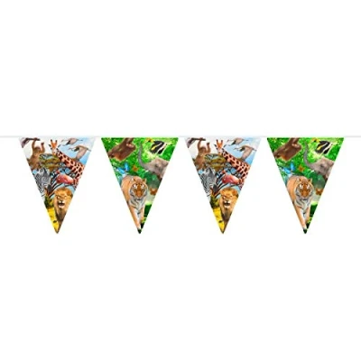 Afbeelding van Vlaggenlijn Safari Party dubbelzijdig
