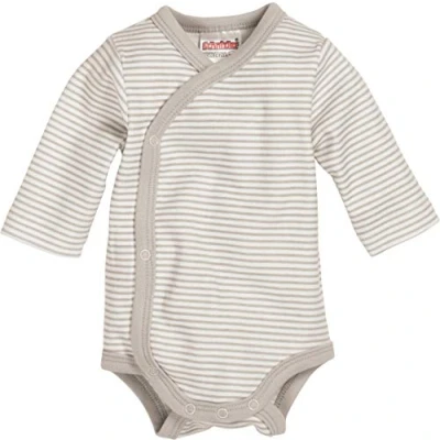 Afbeelding van Schnizler Romper Wrap Body Basic Junior Grijs/wit Maat 50