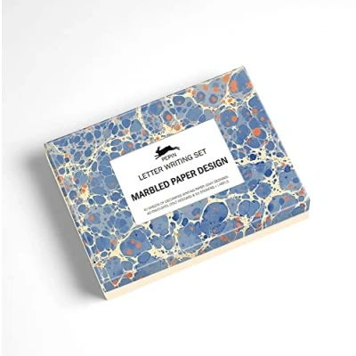 Afbeelding van Marbled Paper Design: Letter Writing Set/Briefpapier Set/Set de Correspondence