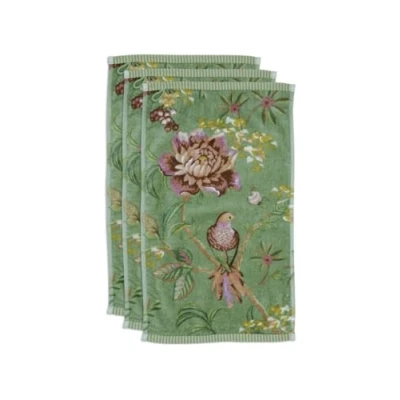 Afbeelding van Pip Studio Secret Garden Gastendoekje 30x50 cm Set van 3 Groen