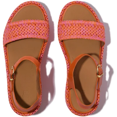 Afbeelding van FitFlop Platfforms Woven Wedge Ankle Strap Sandals ROZE Maat 41