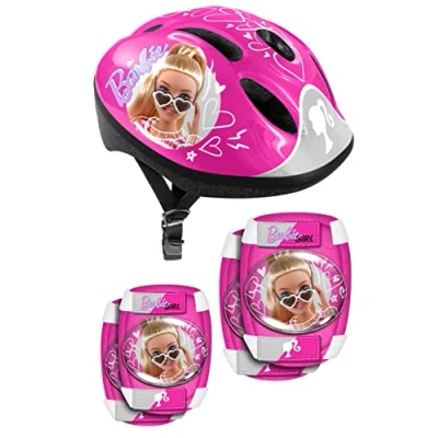 Afbeelding van Mattel Barbie Skatebescherming 5 delig 50 56 cm Roze/Wit maat S