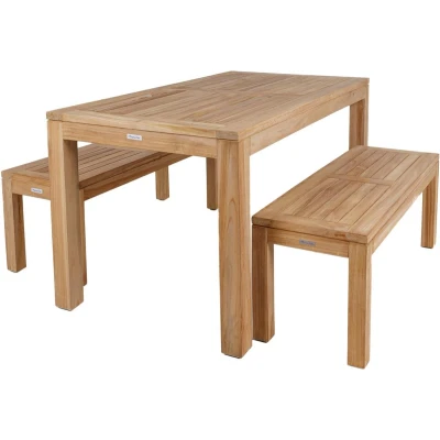 Afbeelding van MaximaVida teak picknickset Java 150 cm 3 delig