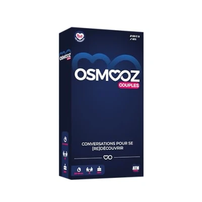 Afbeelding van Koppelspel, OSMOOZ COUPLE 180 kaarten gemaakt in Frankrijk bordspellen om je koppel (terug) te ontdekken, cadeau voor dames of heren, ideaal idee koppel, perfect Valentijnscadeau