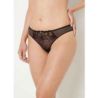 Afbeelding van Chantelle Fleurs Tanga String, Dames, Maat: 36, Schwarz