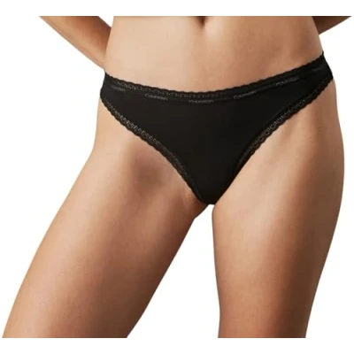 Afbeelding van Calvin Klein Underwear Thong String, Dames, Maat: Large, Black