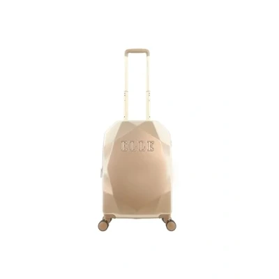 Afbeelding van ELLE 56 t/m 67 cm Harde Koffer / Trolley Reiskoffer 56.5x35x23cm Diamond Taupe