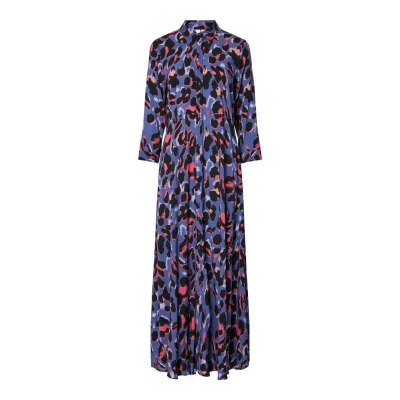 Afbeelding van YAS Savanna LONG Maxijurk, Dames, Maat: XS, Skipper blue