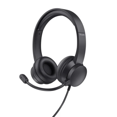 Afbeelding van Trust HS 150 Headset Bedraad Hoofdband Kantoor/callcenter Zwart