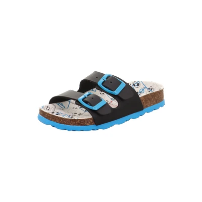 Afbeelding van Superfit jongens voetbed pantoffels, Blauw meerkleurig 8160, 24 EU