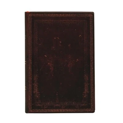Afbeelding van Old Leather Collection Black Moroccan Bold Mini Lined Softcover Flexi Journal (176 pages)