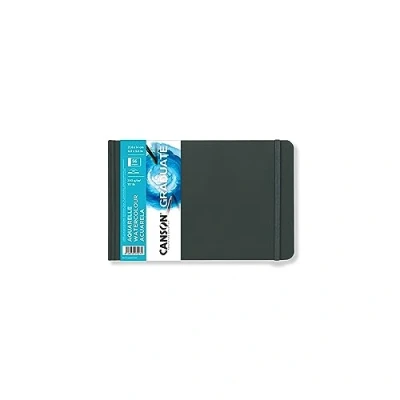 Afbeelding van CANSON Graduate Book, schetsboek, dubbelzijdig: koudgeperst en fijne korrel, 250 g/m², hardcover, 21,6 x 27,9 cm, wit, 56 vellen
