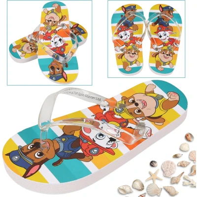 Afbeelding van Paw Patrol Chase Rubble Marshall Kleurige slippers/flip flops voor jongens