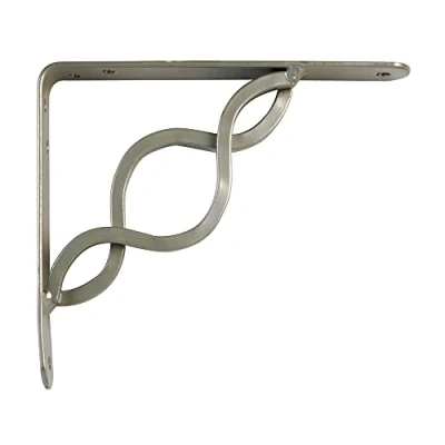 Afbeelding van AMIG Plankdrager/steun/beugel Decoratief metaal zilver H200 x B150 mm Tot 180 kg Plankdragers