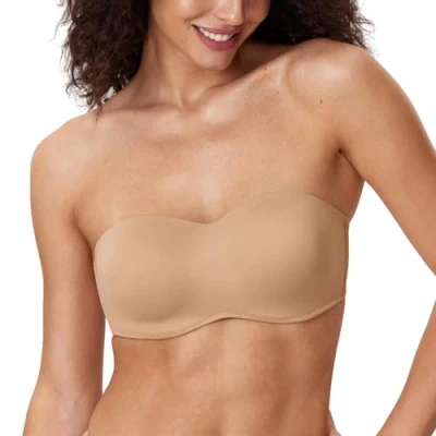 Afbeelding van DELIMIRA Naadloze Grote Maten Strapless Minimizer BH Voor Dames natuurlijk 85E