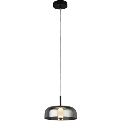 Afbeelding van Searchlight LED hanglamp Frisbee met glazen kap