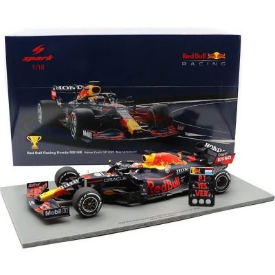 Afbeelding van Red Bull Racing Honda RB16B #33 Winner Dutch GP 2021 1:18 Spark
