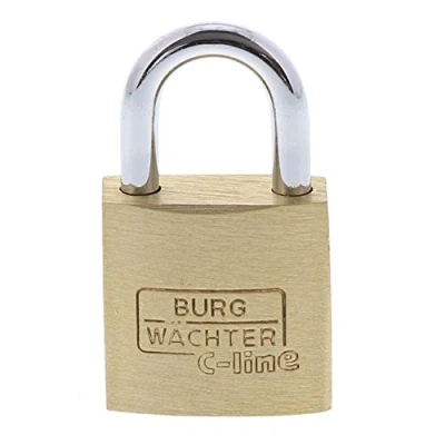 Afbeelding van Burg Wächter 2er Set Duo 222 20 SB Hangslot Gelijksluitend Messing Sleutelslot