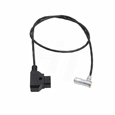Afbeelding van HangTon V mount batterij P Tap D 4 Pin Power Kabel voor PortKeys BM5 BM7 HH7 HS7T Monitor, Gerolde rechte hoek 4P (R)