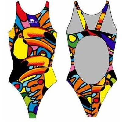 Afbeelding van TURBO Tucan Pro Resist Zwempak Dames Multicoloured XXL