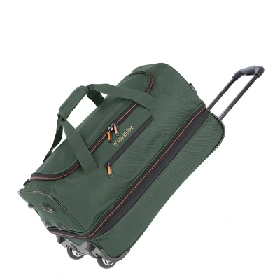 Afbeelding van Travelite Basics Wheeled Duffle 55 Expandable dark green Trolley